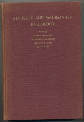 Book Statistics And Mathematics In Biology free