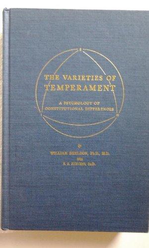 Book The Varieties Of Temperament: A Psychology Of Constitutional Differences free
