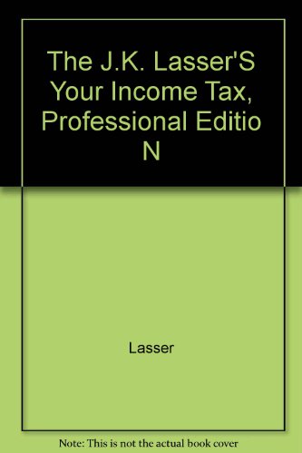 Book J.k. Lasser's Your Income Tax 1995/professional Edition free