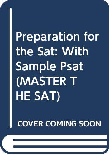 Book Preparation for the Sat: With Sample Psat (MASTER THE SAT) free
