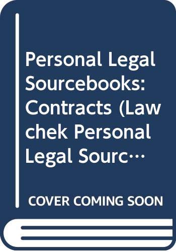 Book Personal Legal Sourcebooks: Contracts (Lawchek Personal Legal Sourcebooks) free