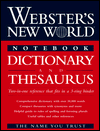 Book Webster's New World Notebook and Thesaurus Dictionary free