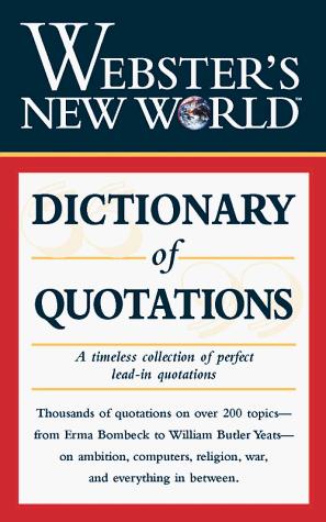 Book Webster's New World Dictionary of Quotations free
