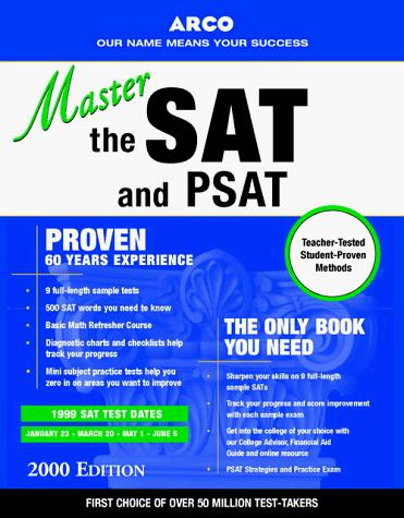Book Master the SAT & PSAT 2000 ED (Sat and Psat (Arco), 2000) free