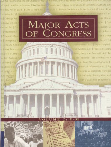 Book Major Acts of Congress: 002 free