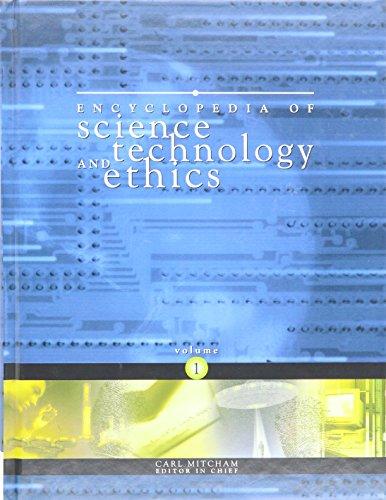 Book Encyclopedia Of Science, Technology, And Ethics free