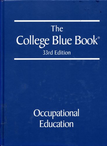 Book The College Blue Book 33rd Edition: Occupational Education (Volume 4) free