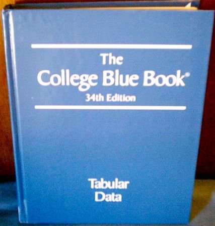Book The College Blue Book TABULAR DATA free