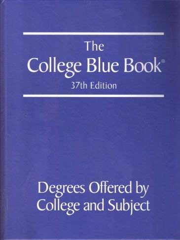 Book The College Blue Book: Tabular Data 37th Edition (Vol. 2) free