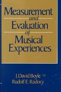 Book Measurement and Evaluation of Musical Experiences free Book Measurement and Evaluation of Musical Experiences free