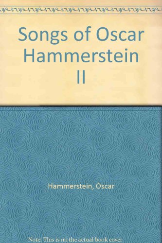 Book Songs Of Oscar Hammerstein Ii free