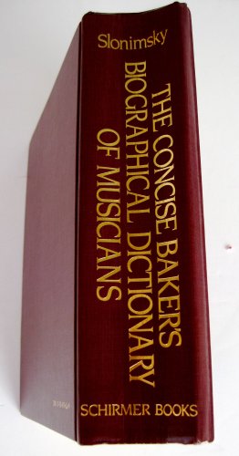 Book The Concise Baker's Biographical Dictionary of Musicians free