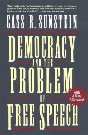 Book Democracy and the Problem of Free Speech free