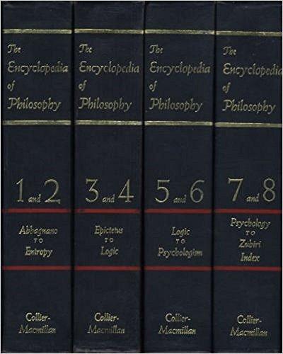 Book The Encyclopedia of Philosophy (8 Volumes in 4) free