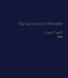 Book Encyclopedia of Philosophy: Vol 7&8 in One Book free
