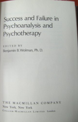 Book Success and Failure in Psychoanalysis and Psychotherapy free