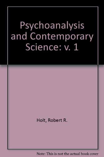 Book Psychoanalysis And Contemporary Science: V. 1 free