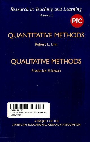 Book Quantitative Methods Qualitative Methods: A Project Of The American Educational Research Association (research In Teaching And Learning, Vol. 2) free