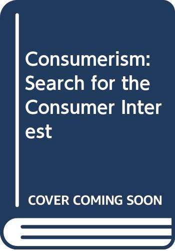 Book Consumerism, Search for the Consumer Interest free