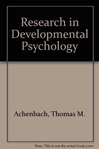 Book Research in Developmental Psychology free