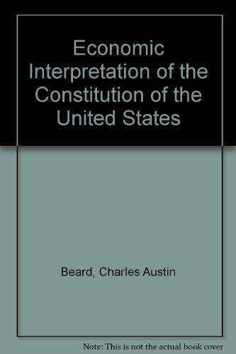 Book An Economic Interpretation of the Constitution of the United States free
