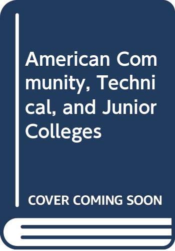 Book American Community, Technical, And Junior Colleges free