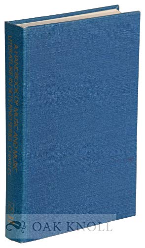 Book A Handbook Of Music And Music Literature In Sets And Series free