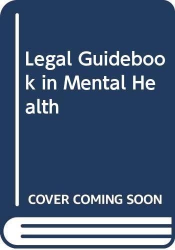 Book Legal Guidebook in Mental Health free