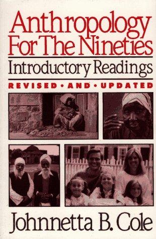 Book Anthropology For The Nineties free