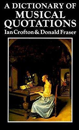 Book Dictionary of Musical Quotations free