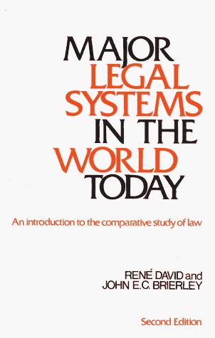 Book Major Legal Systems in the World Today: An Introduction to the Comparative Study of Law free