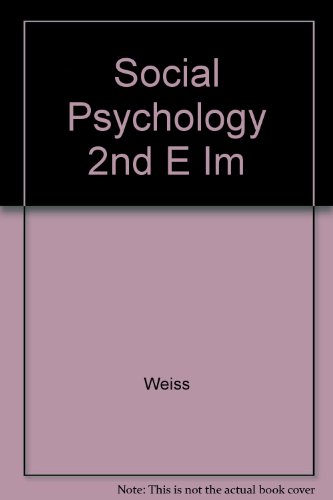 Book Social Psychology 2nd E Im free