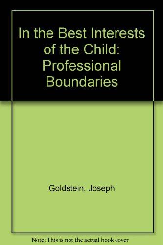 Book In the Best Interests of the Child: Professional Boundaries free