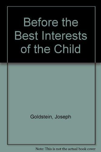 Book Before the Best Interests of the Child free