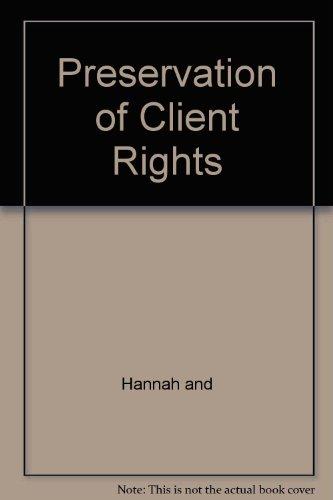Book Preservation of Client Rights free