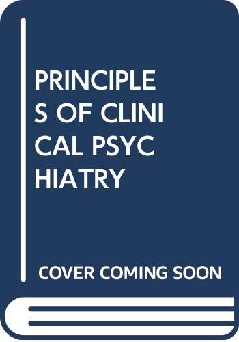 Book Principles of Clinical Psychiatry free