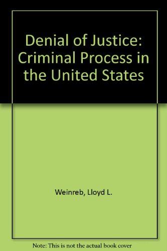 Book Denial of Justice. free