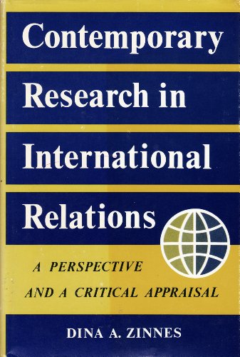 Book Contemporary Research In International Relations: A Perspective And A Critical Appraisal free