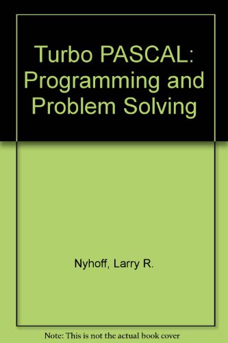 Book Turbo Pascal - Programming and Problem Solving free