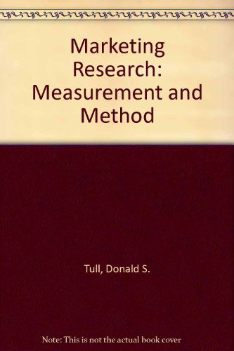 Book Marketing Research: Measurement and Method free