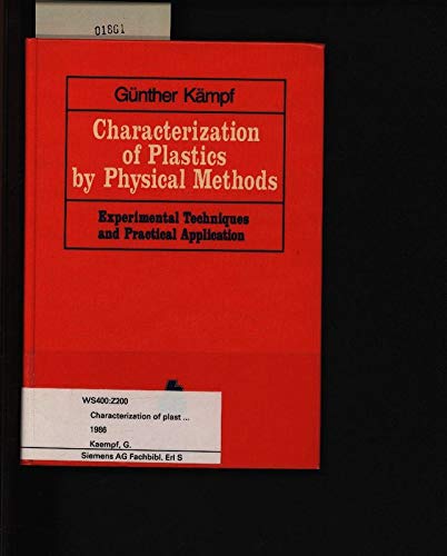 Book Characterization of Plastics by Physical Methods free