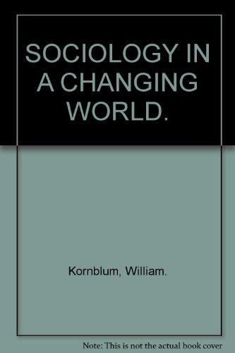 Book Sociology in a Changing World free