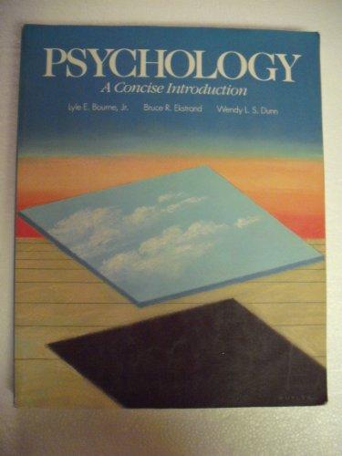 Book Psychology: A Concise Introduction free