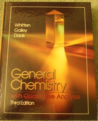 Book General chemistry with qualitative analysis (Saunders golden sunburst series) free
