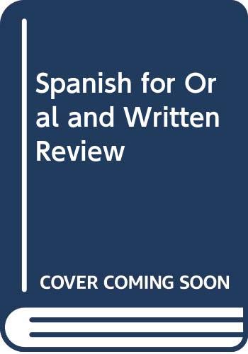 Book Spanish For Oral And Written Review free