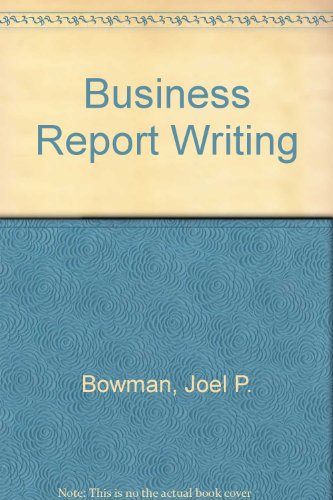 Book Business Report Writing free
