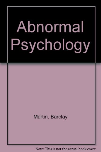 Book Abnormal Psychology: Clinical And Scientific Perspectives free