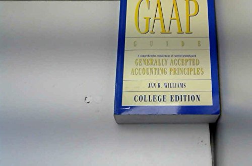 Book Miller Gaap Guide 1997: A Comprehensive Restatement of Current Promulgated Generally Accepted Accounting Principles (GAAP GUIDE COLLEGE EDITION) free