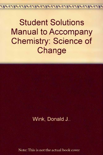 Book Student Solutions Manual for Oxtoby/Freeman/Block's Chemistry: Science of Change free