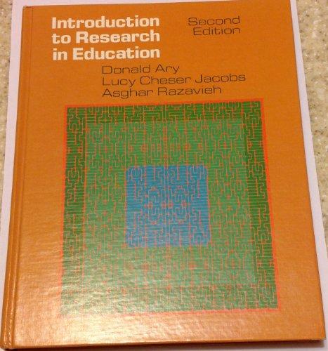 Book Introduction to research in education free